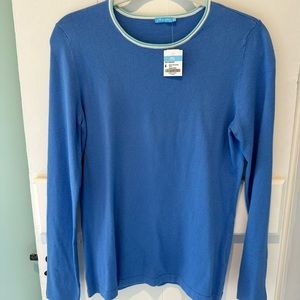 Blue J McLaughlin blue Poet Sweater sz Small